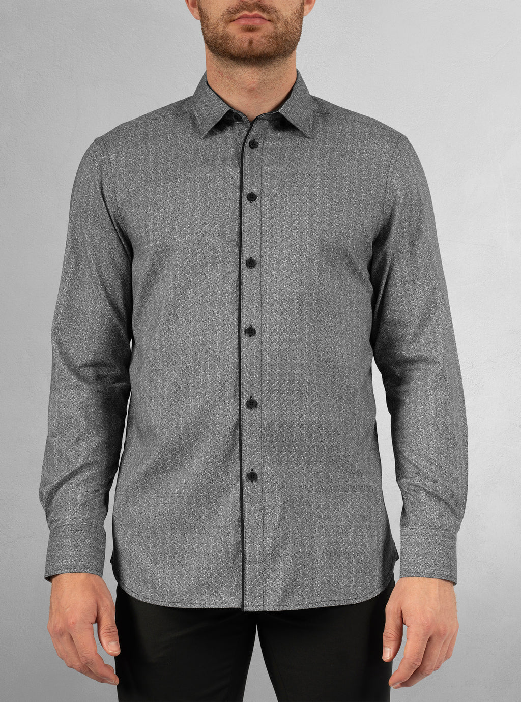 Men's casual long sleeve stretch shirt
