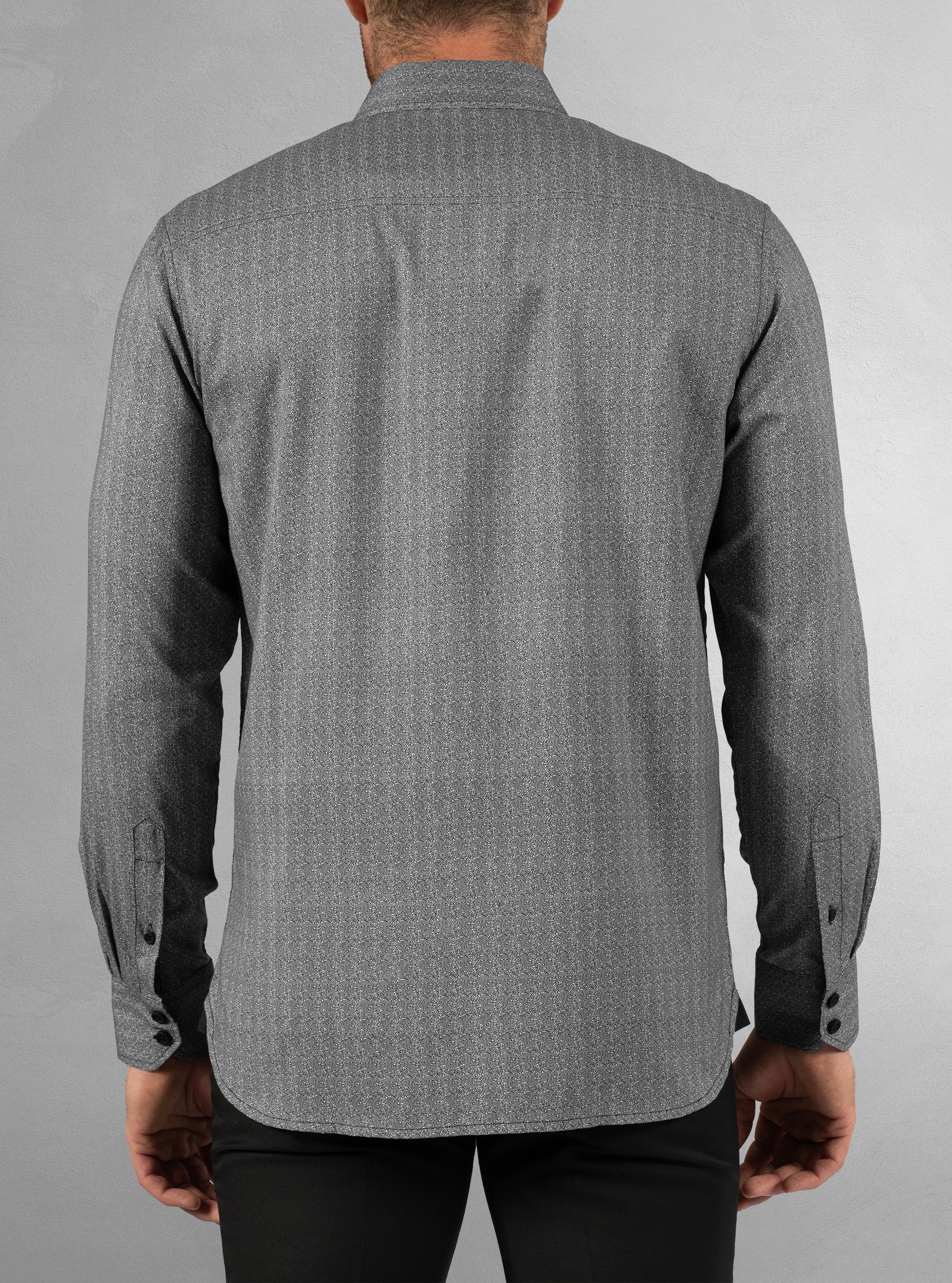 Men's casual long sleeve stretch shirt