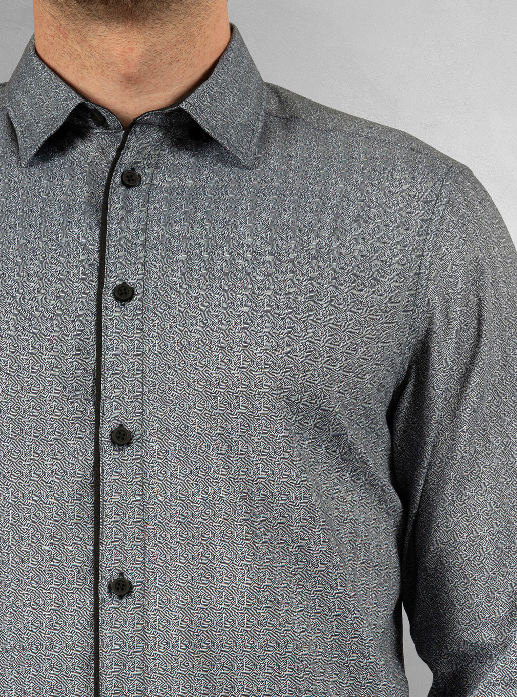 Men's casual long sleeve stretch shirt