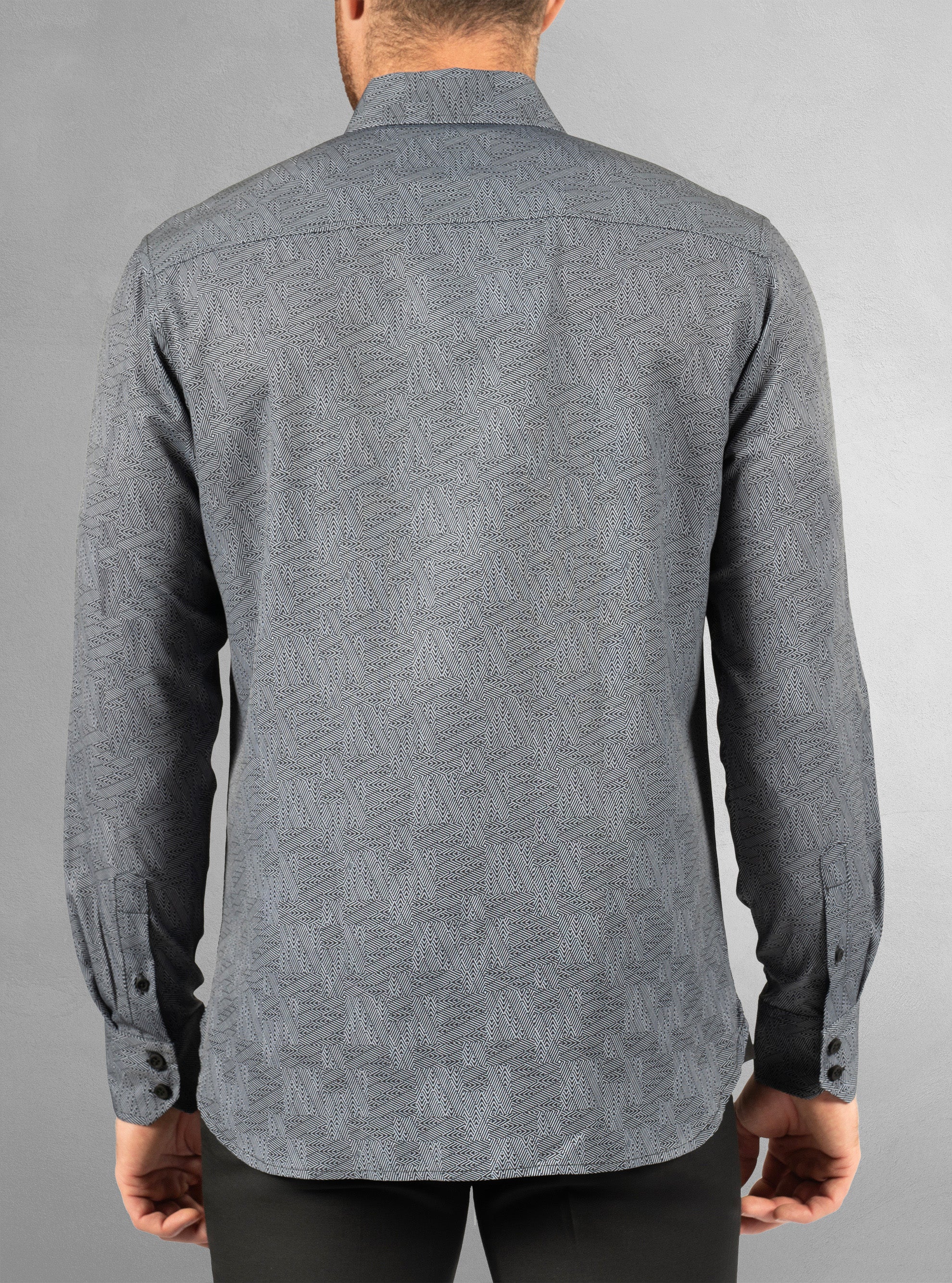 Men's casual long sleeve stretch shirt