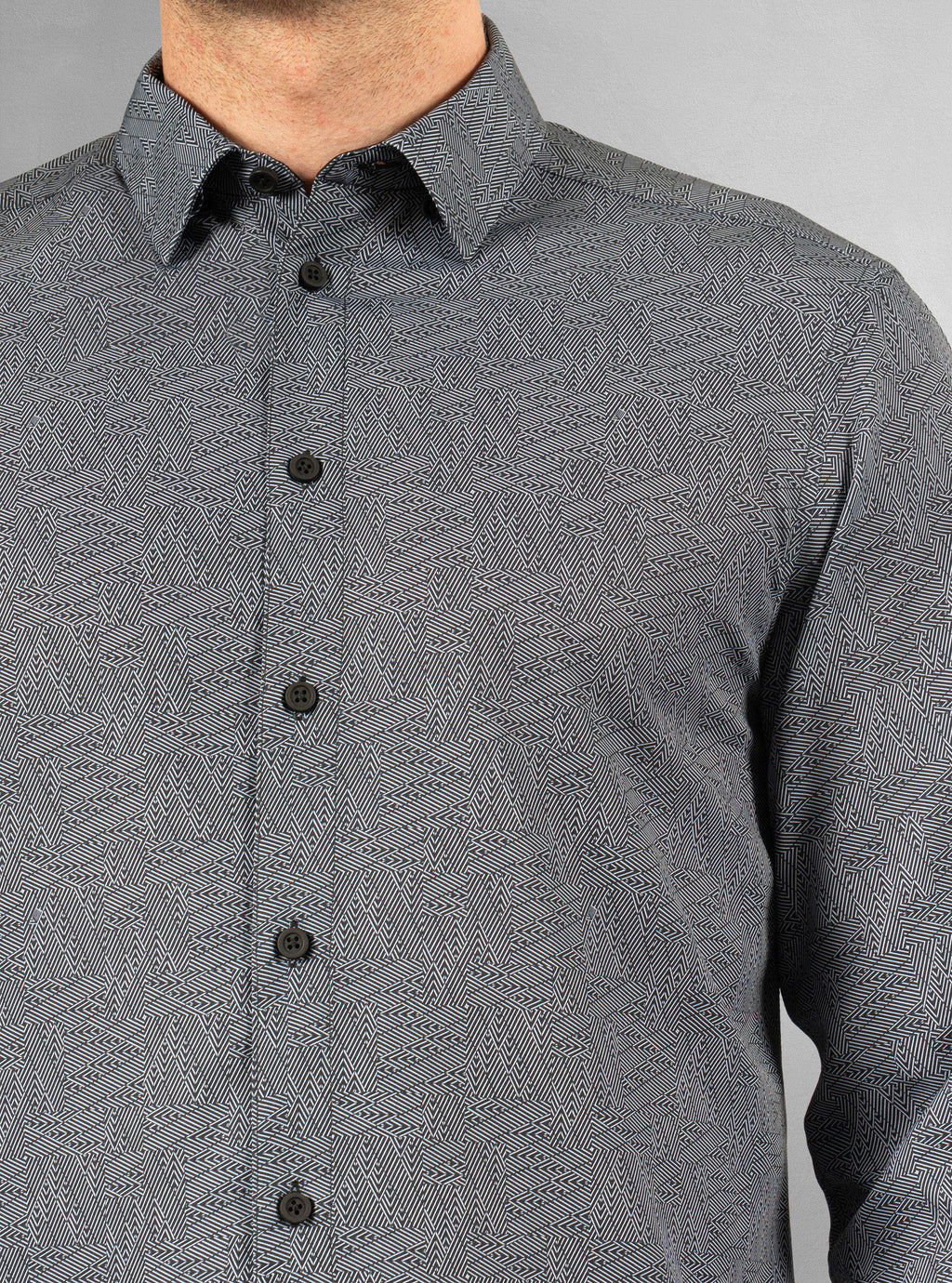 Men's casual long sleeve stretch shirt