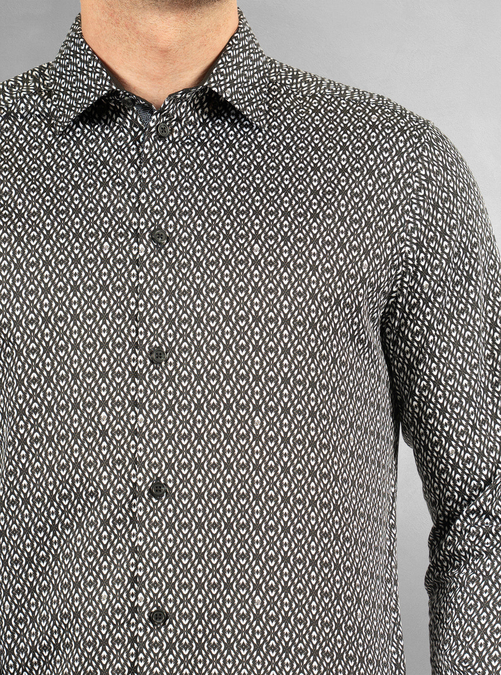 Men's casual long sleeve stretch shirt