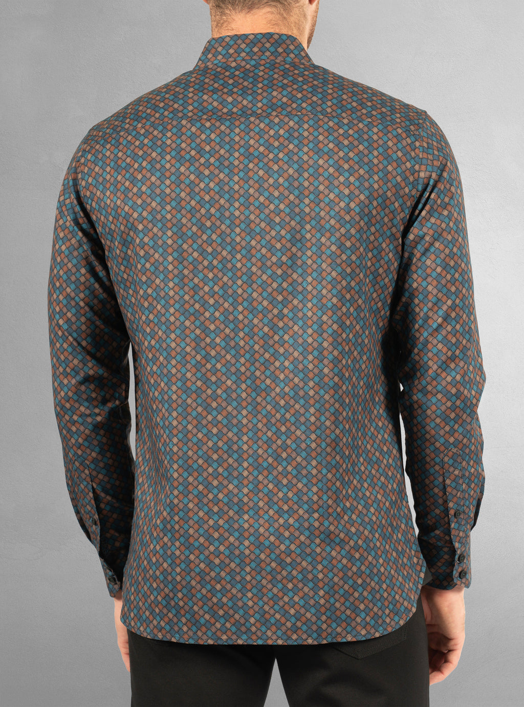 Men's casual long sleeve stretch shirt
