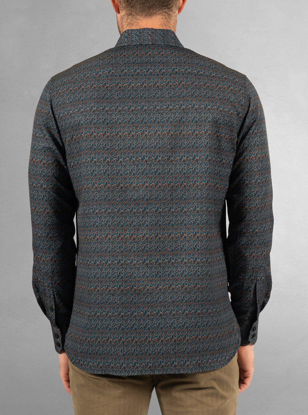 Men's casual long sleeve stretch shirt