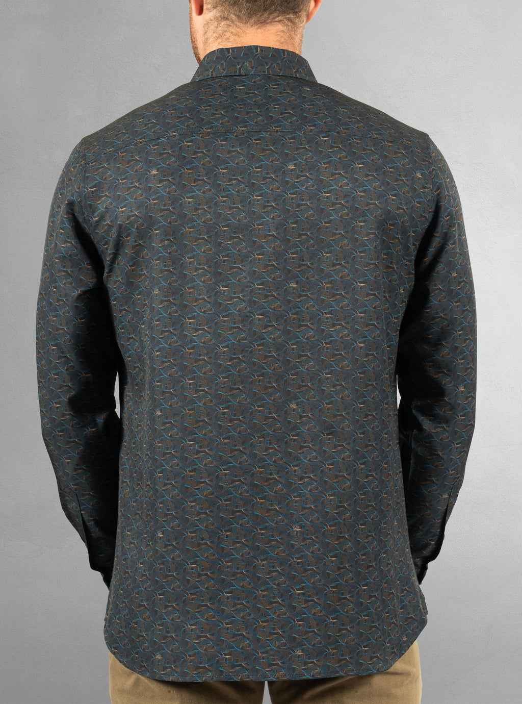 Men's casual long sleeve stretch shirt