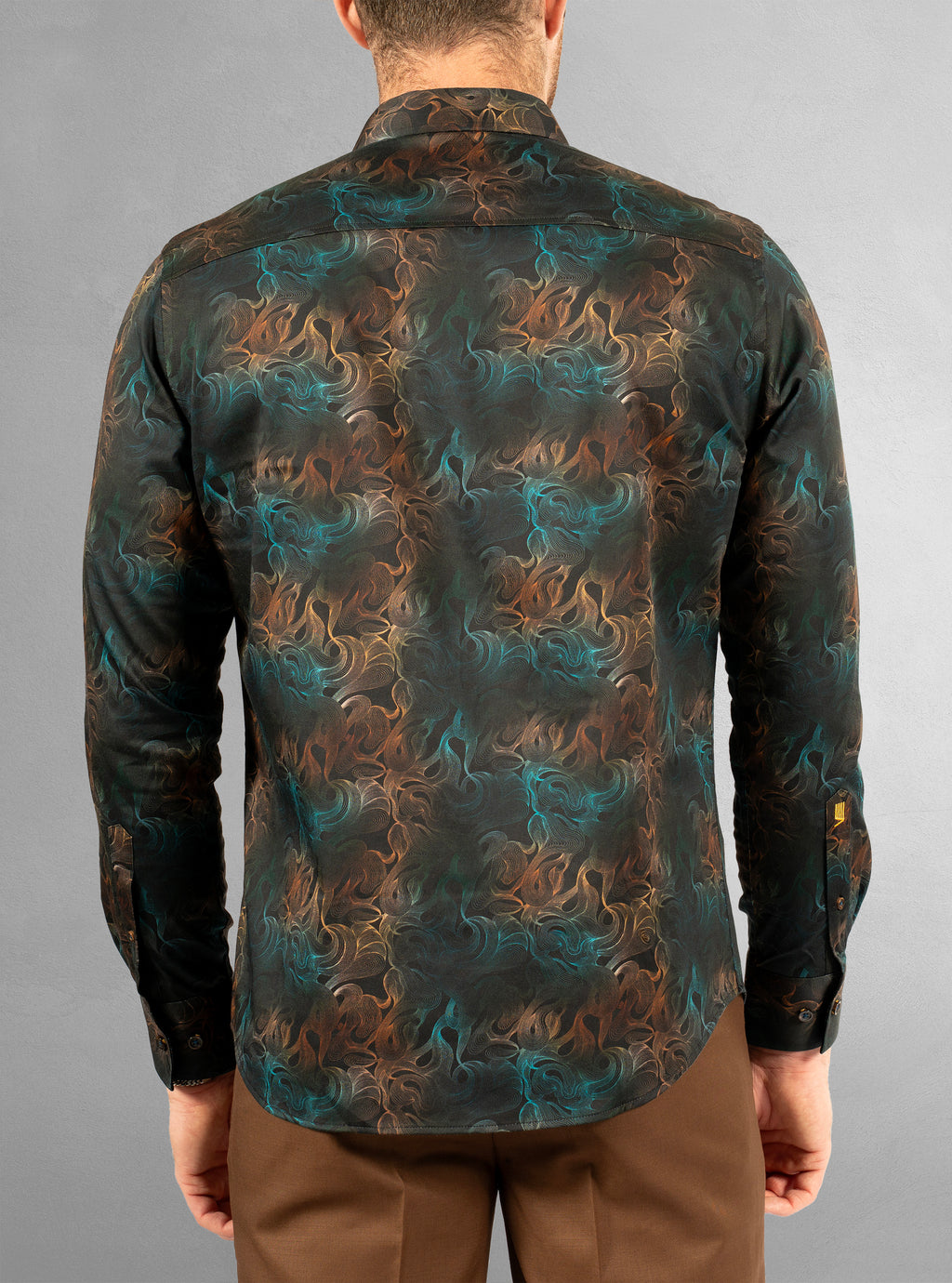 Men's casual long sleeve stretch shirt
