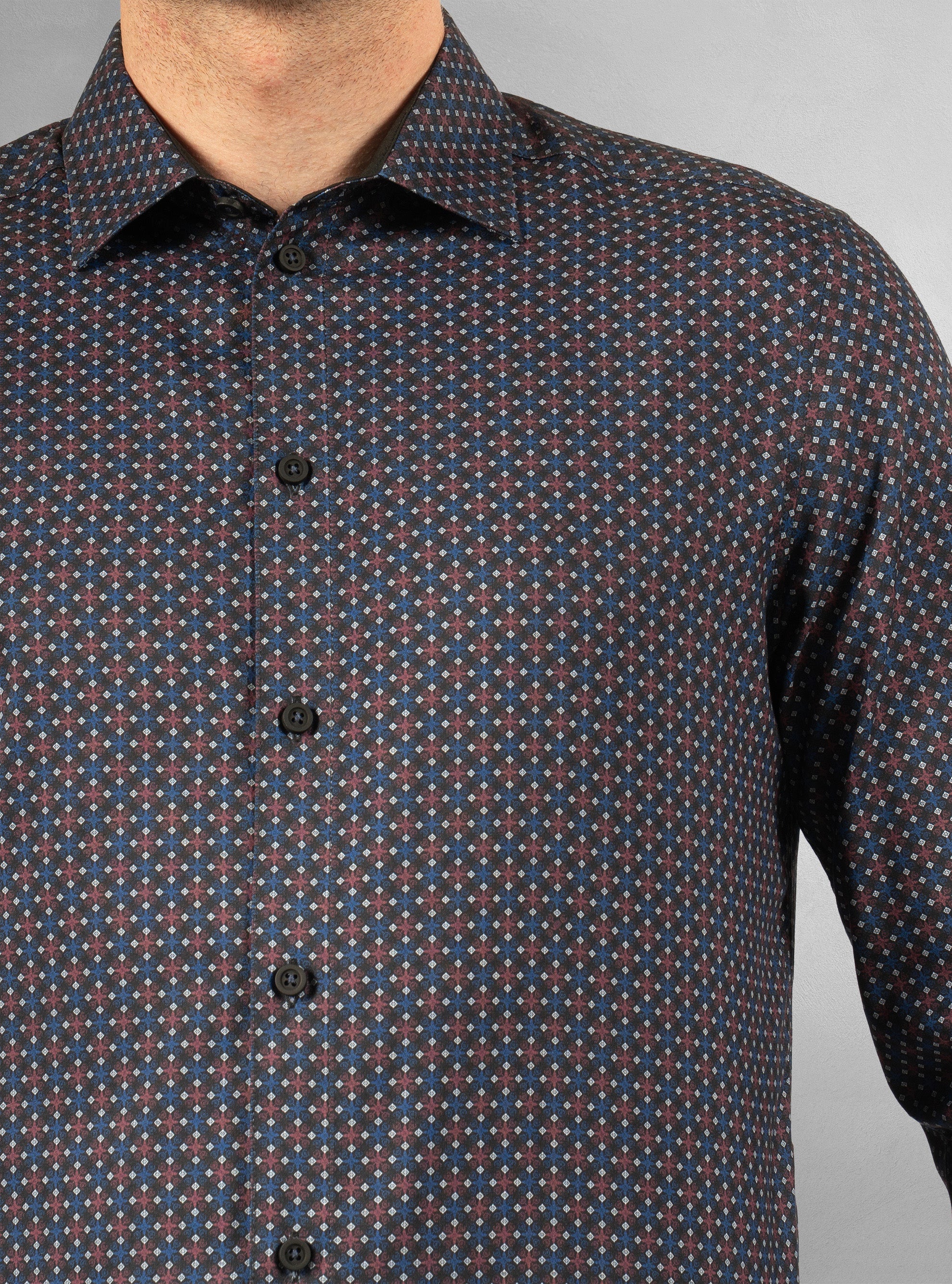 Men's casual long sleeve stretch shirt