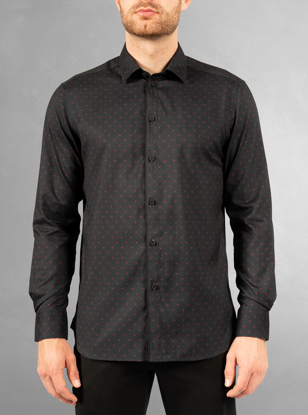 Men's casual long sleeve stretch shirt
