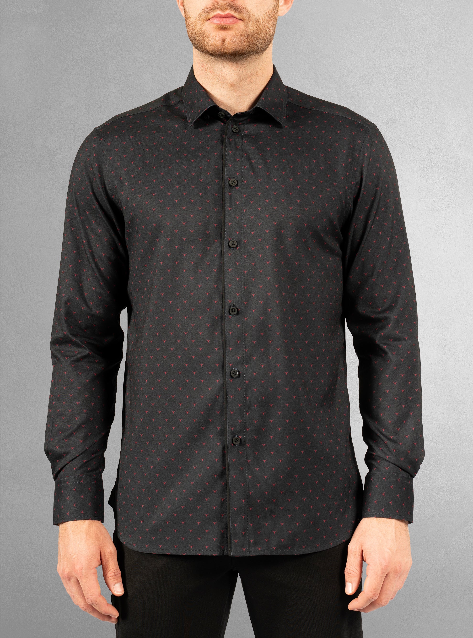 Men's casual long sleeve stretch shirt