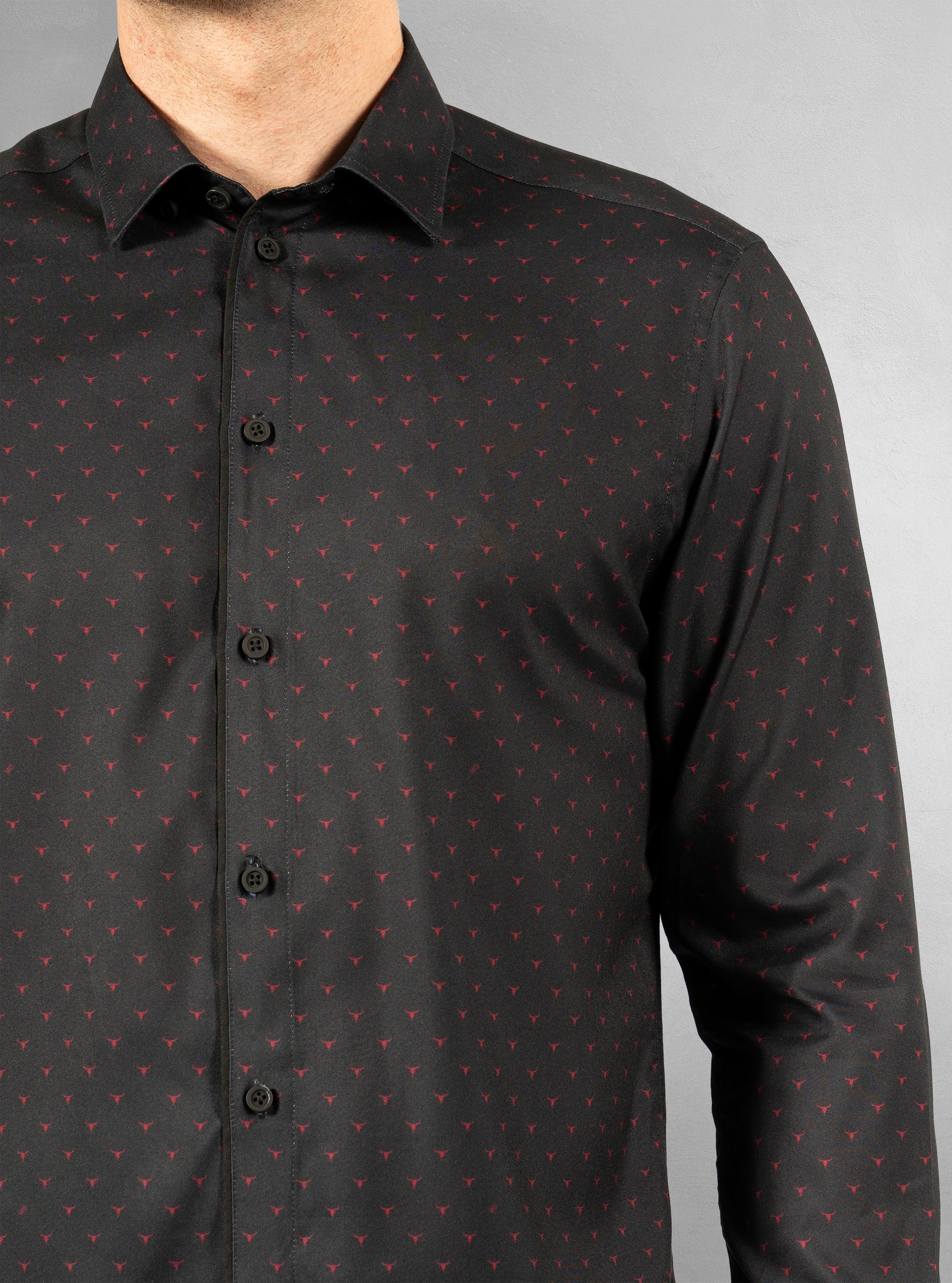 Men's casual long sleeve stretch shirt