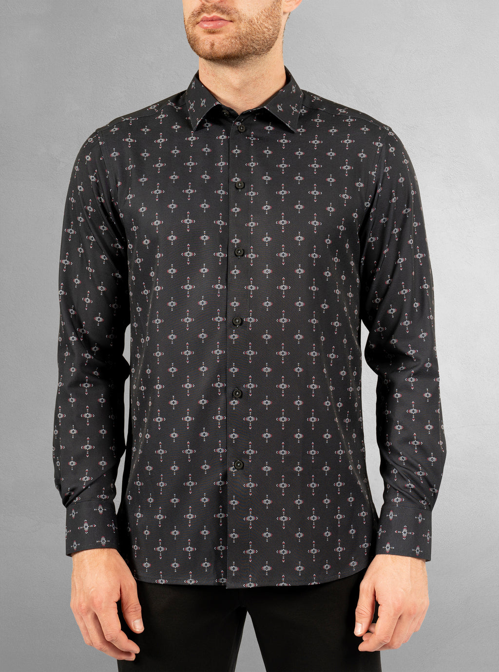 Men's casual long sleeve stretch shirt