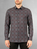 Men's casual long sleeve stretch shirt