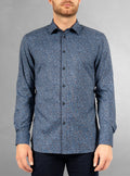 Men's casual long sleeve stretch shirt