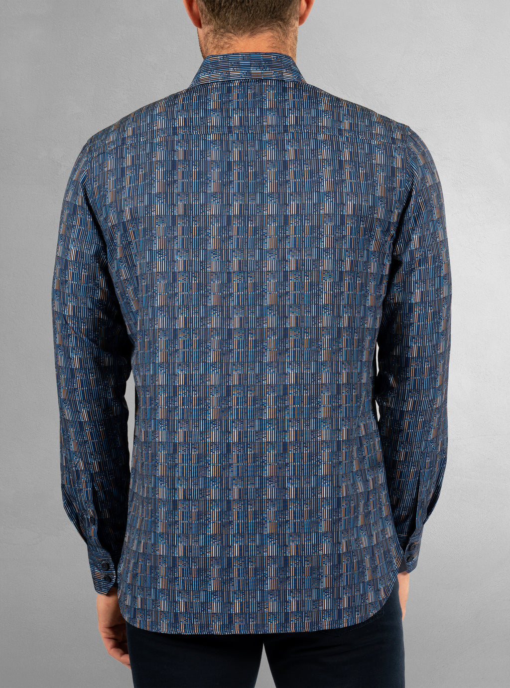 Men's casual long sleeve stretch shirt