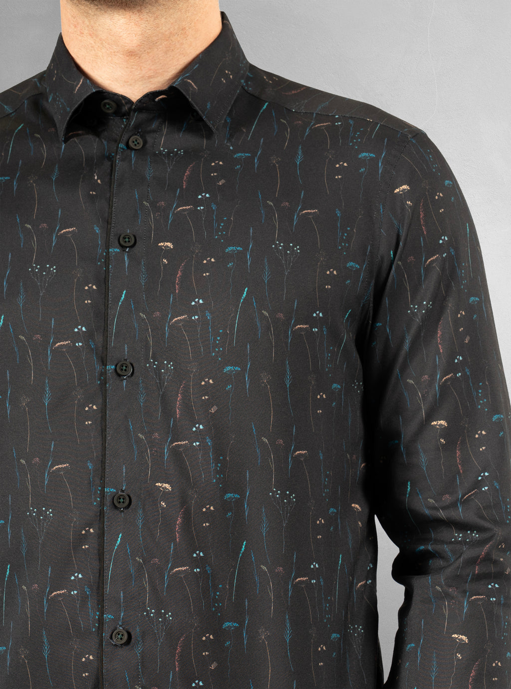 Men's casual long sleeve stretch shirt