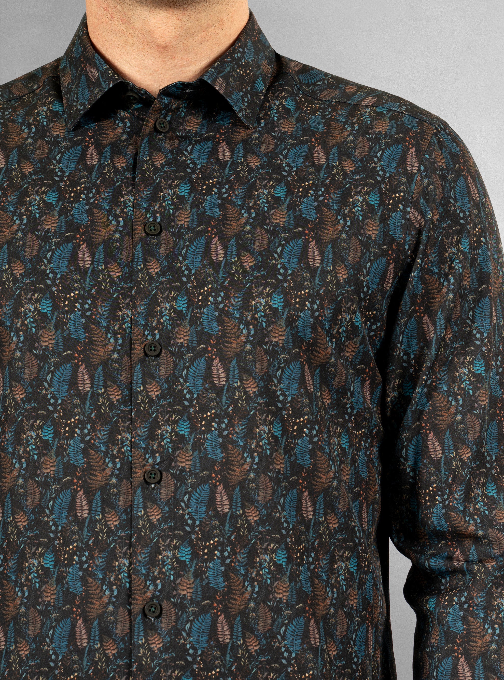 Men's casual long sleeve stretch shirt