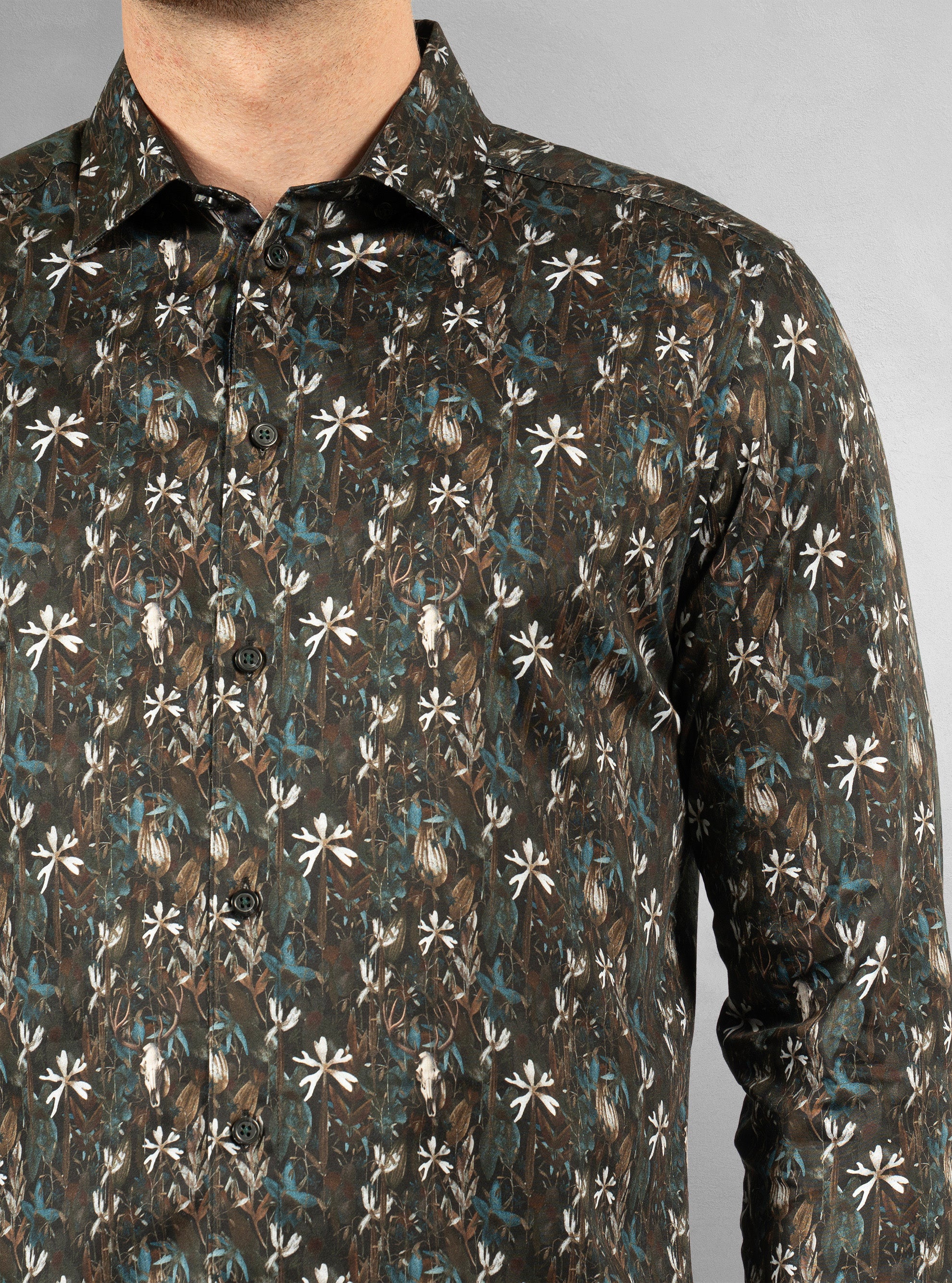 Men's casual long sleeve stretch shirt