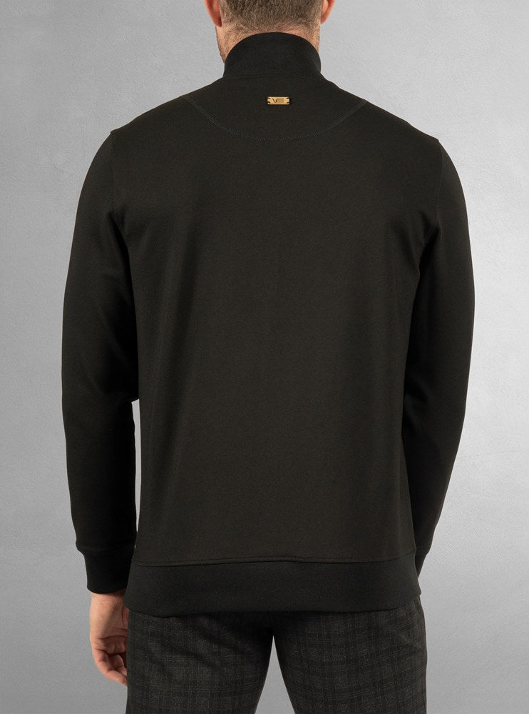 Men's half zip mock neck top