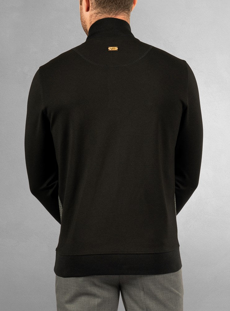 Men's half zip mock neck top