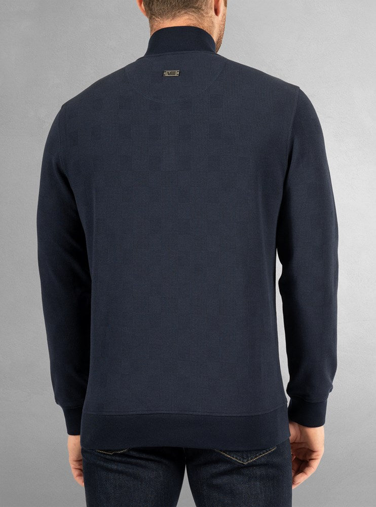 Men's half zip mock neck top