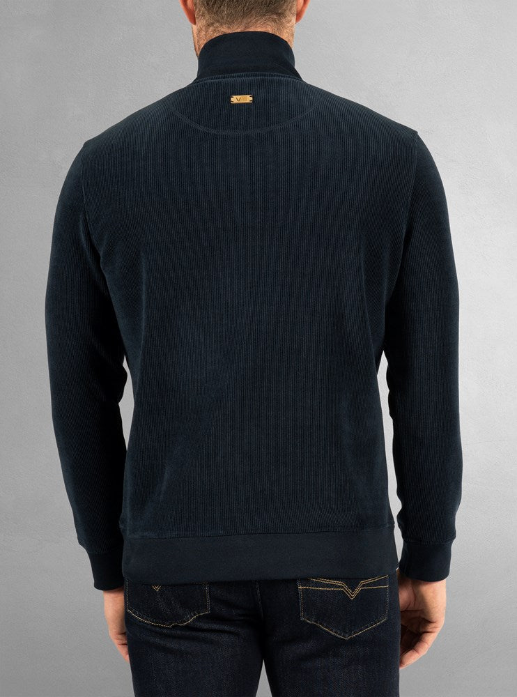 Men's half zip mock neck top