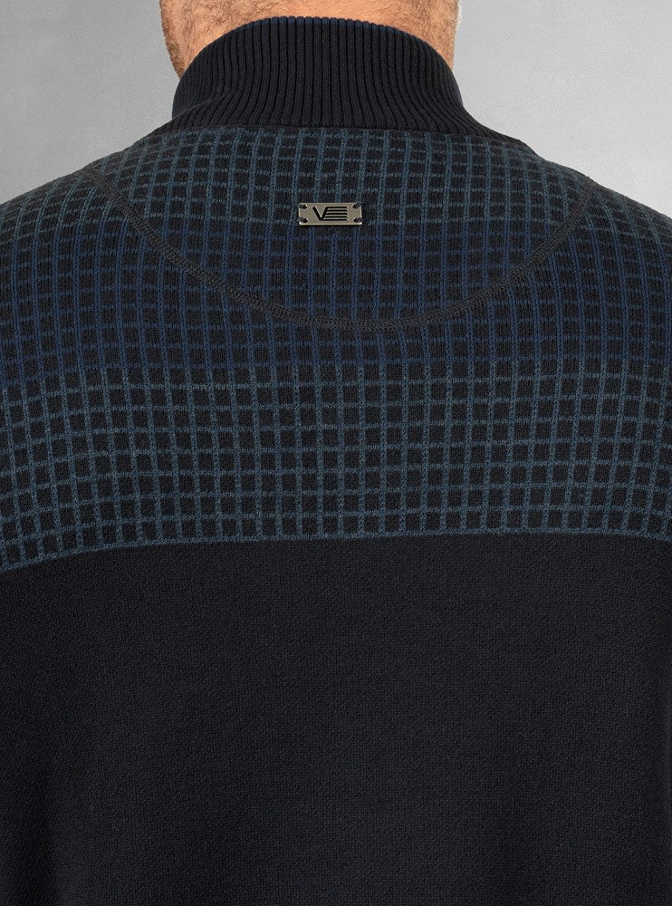 Men's half zip mock neck sweater