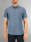Men's basic short sleeve stretch shirt