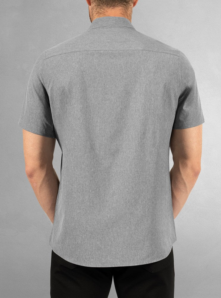 Men's basic short sleeve stretch shirt