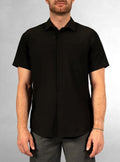 Men's basic short sleeve stretch shirt
