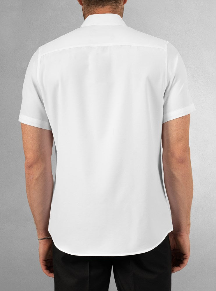 Men's basic short sleeve stretch shirt