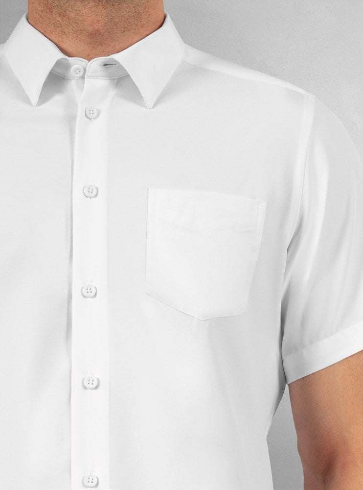 Men's basic short sleeve stretch shirt