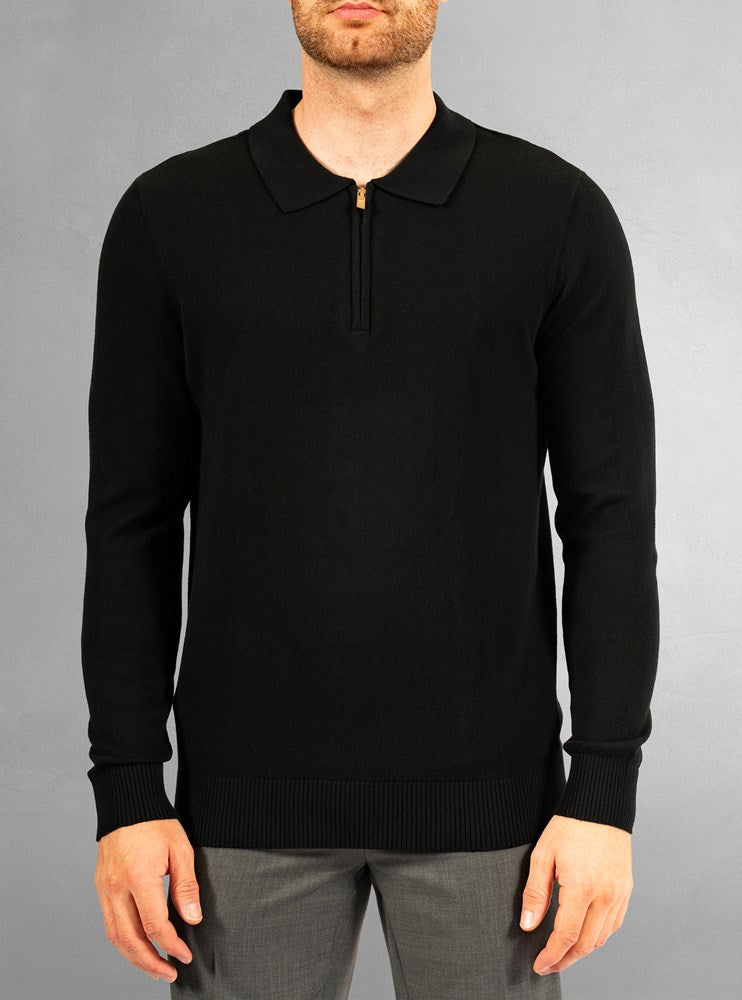 Men's long sleeve polo