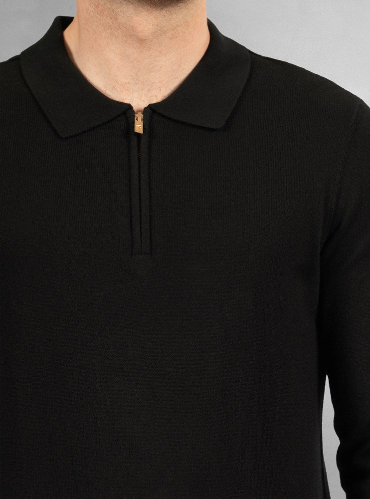 Men's long sleeve polo