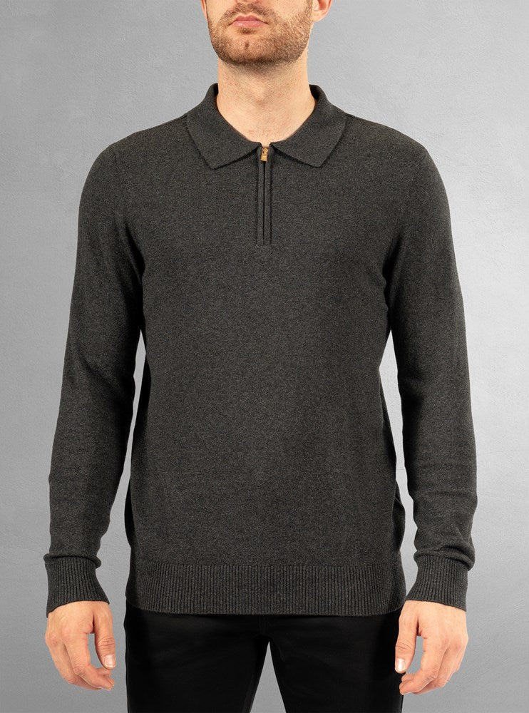 Men's long sleeve polo
