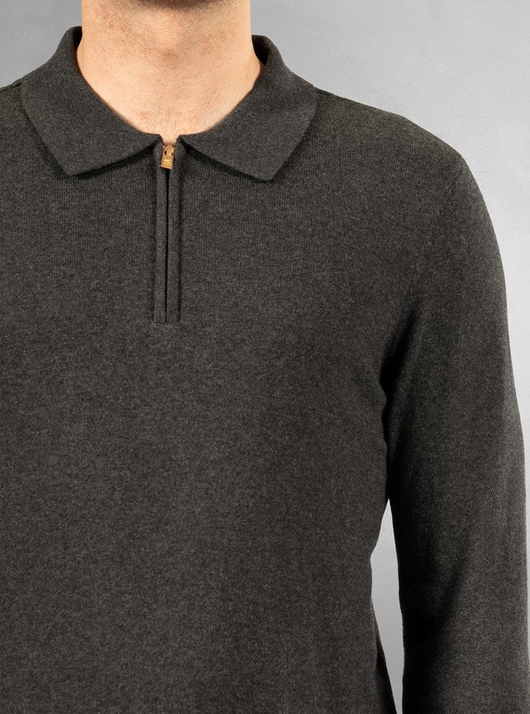 Men's long sleeve polo