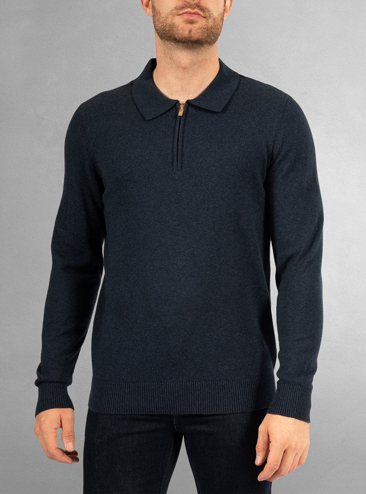 Men's long sleeve polo