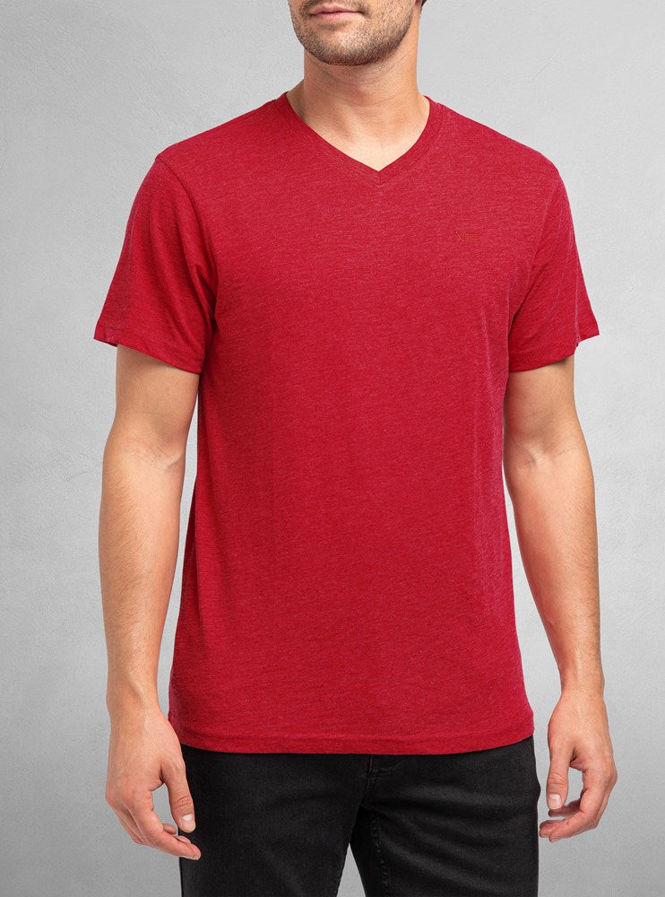 Men's basic v neck short sleeve t-shirt