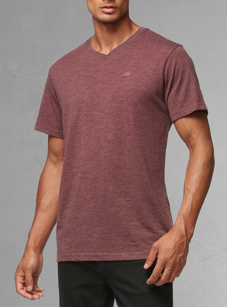 Men's basic v neck short sleeve t-shirt