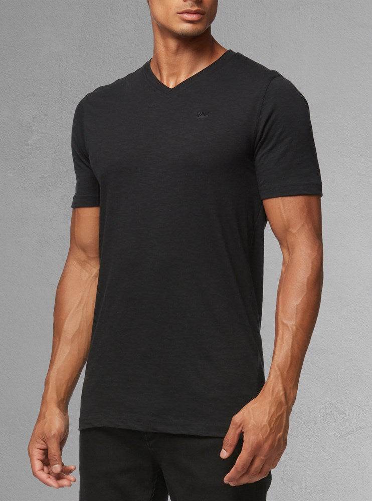 Men's basic v neck short sleeve t-shirt